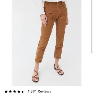 NWOT Urban Outfitters BDG Corduroy High Rise Pants